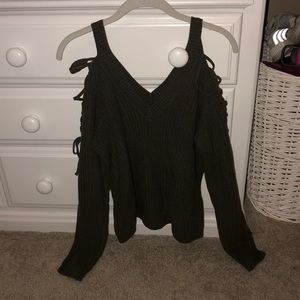 Olive sweater from Pacsun